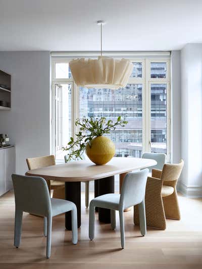  Minimalist Eclectic Apartment Dining Room. Central Park West by Frampton Co.