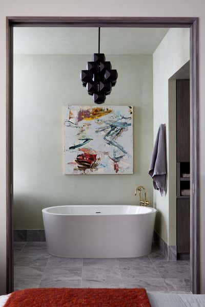  Eclectic Family Home Bathroom. Iacono Residence  by Frampton Co.