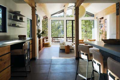  Bohemian Organic Vacation Home Kitchen. Incline Village, Lake Tahoe by Purveyor Design.