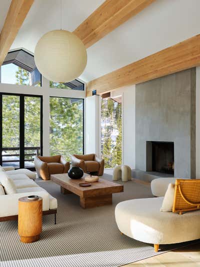  Mid-Century Modern Living Room. Incline Village, Lake Tahoe by Purveyor Design.