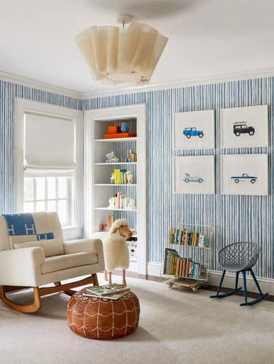  Contemporary Family Home Children's Room. Manhasset Home by Hilary Matt Interiors.