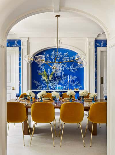Modern Dining Room. Manhasset Home by Hilary Matt Interiors.