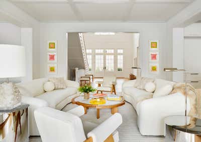  Contemporary Modern Beach House Living Room. Water Mill Home by Hilary Matt Interiors.
