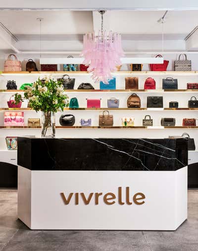  Eclectic Contemporary Retail Entry and Hall. Vivrelle Showroom by Hilary Matt Interiors.