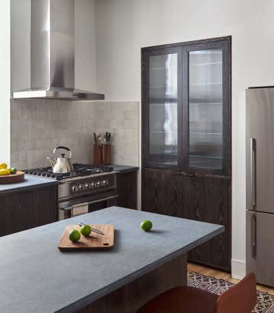 Modern Apartment Kitchen. Brooklyn Heights Pied-a-Terre by Lewis Birks LLC.