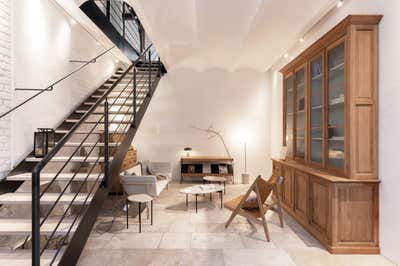  Contemporary French Mixed Use Entry and Hall. INTERIOR DESIGN: ATELIER 1907 by AGNES MORGUET Interior Art & Design.