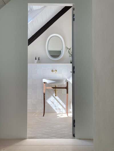  Craftsman French Mixed Use Bathroom. INTERIOR DESIGN: ATELIER 1907 by AGNES MORGUET Interior Art & Design.
