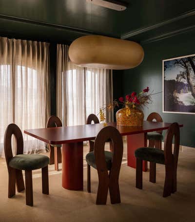  Transitional Family Home Dining Room. C House by Studio Montemayor.