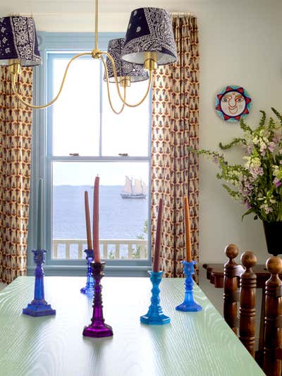  Coastal Cottage Vacation Home Dining Room. Cape Ann by Reath Design.