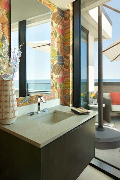 Contemporary Vacation Home Bathroom. Jersey Penthouse by Eclectic Home.