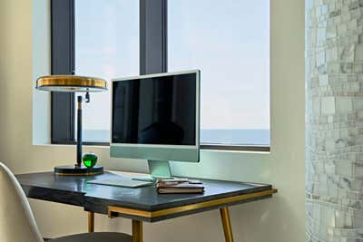  Contemporary Maximalist Vacation Home Office and Study. Jersey Penthouse by Eclectic Home.