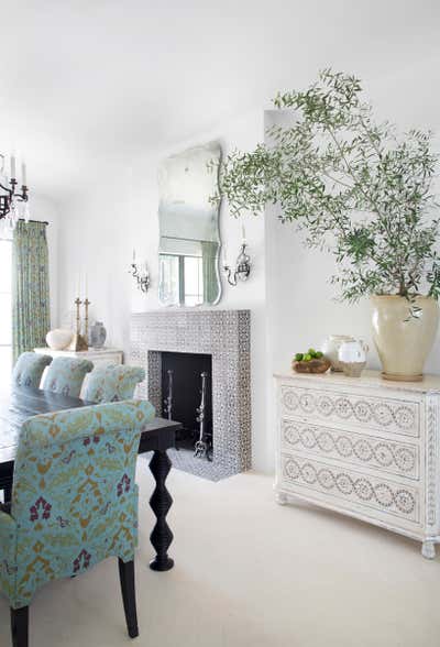  Mediterranean Moroccan Family Home Dining Room. Mount Olympus by Burnham Design.