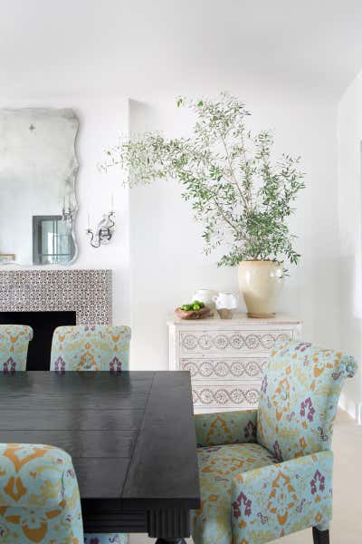  Mediterranean Moroccan Family Home Dining Room. Mount Olympus by Burnham Design.