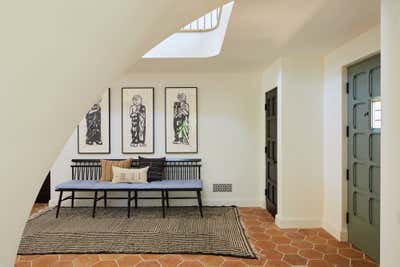  Eclectic Mediterranean Country House Entry and Hall. Hedgerow Montecito by Burnham Design.
