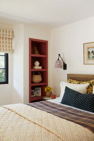  Eclectic Mediterranean Country House Bedroom. Hedgerow Montecito by Burnham Design.
