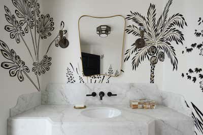  Contemporary Mediterranean Country House Bathroom. Hedgerow Montecito by Burnham Design.