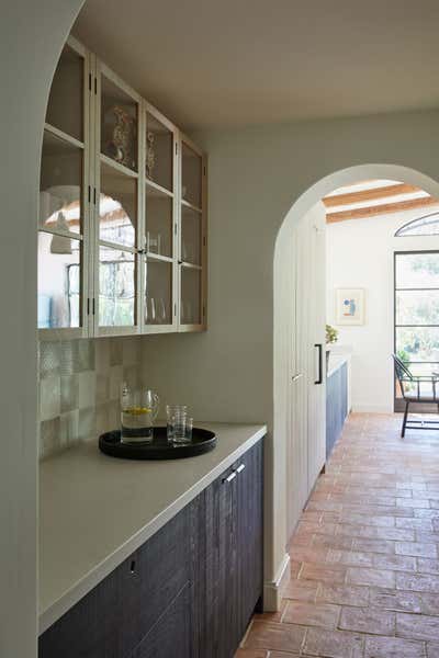  Mediterranean Country House Pantry. Hedgerow Montecito by Burnham Design.