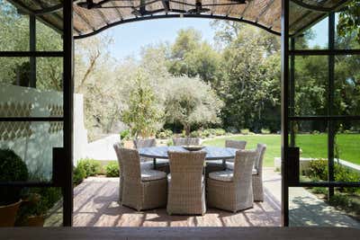  Contemporary Mediterranean Country House Patio and Deck. Hedgerow Montecito by Burnham Design.