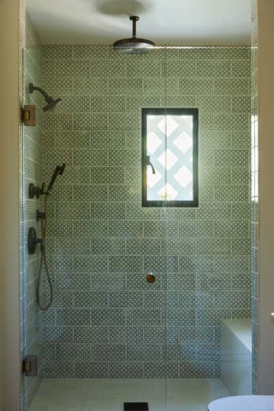  Mediterranean Country House Bathroom. Hedgerow Montecito by Burnham Design.