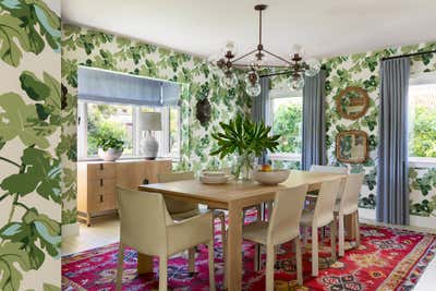  Beach Style Cottage Family Home Dining Room. Sunset Park by Burnham Design.