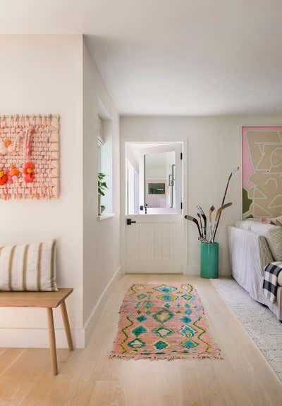  Bohemian Family Home Entry and Hall. Sunset Park by Burnham Design.