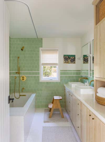  Eclectic Family Home Bathroom. Sunset Park by Burnham Design.