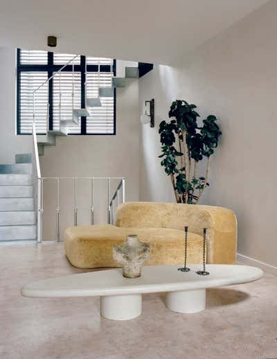  Art Deco Scandinavian Bachelor Pad Living Room. Hauts-de-Seine Townhouse by Corpus Studio.