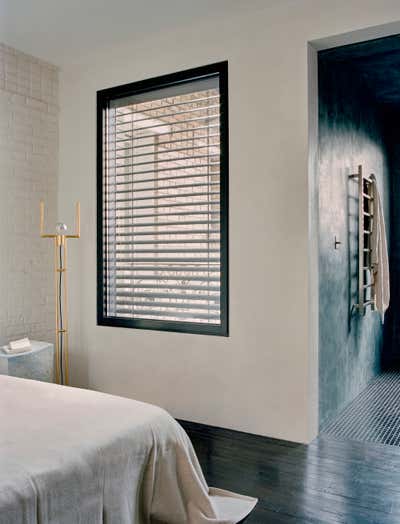  Minimalist Eclectic Bachelor Pad Bedroom. Hauts-de-Seine Townhouse by Corpus Studio.