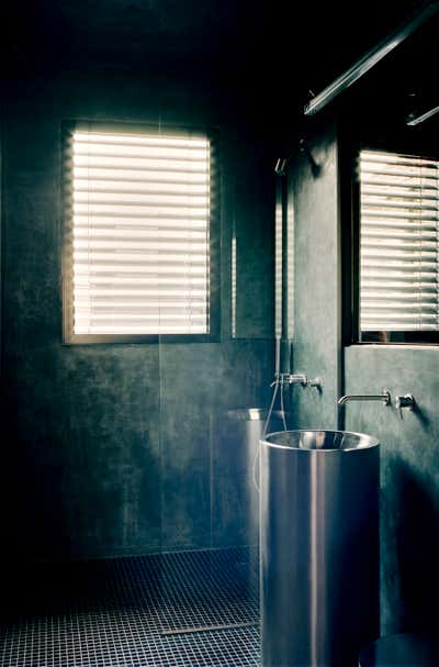  Contemporary Moroccan Bachelor Pad Bathroom. Hauts-de-Seine Townhouse by Corpus Studio.
