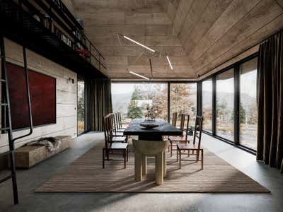  Contemporary Country House Dining Room. The Oak Refuge by Corpus Studio.