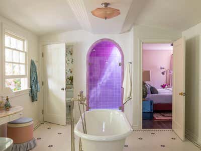  Hollywood Regency Family Home Bathroom. Hollywood Hills by Reath Design.