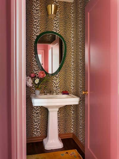  Hollywood Regency Family Home Bathroom. Hollywood Hills by Reath Design.