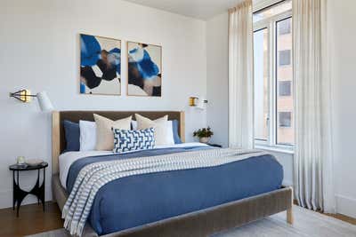  Mid-Century Modern Apartment Bedroom. Clinton Street by Atelier Roux LLC.