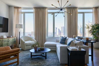  Mid-Century Modern Living Room. Clinton Street by Atelier Roux LLC.