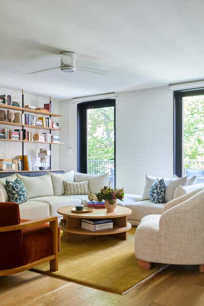  Transitional Family Home Living Room. Vanderbilt Avenue by Atelier Roux LLC.