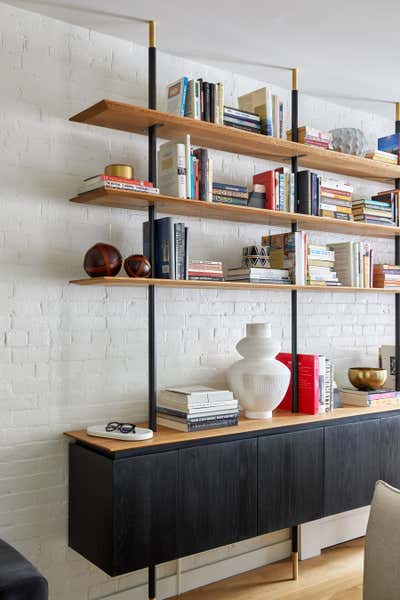  Minimalist Family Home Living Room. Vanderbilt Avenue by Atelier Roux LLC.