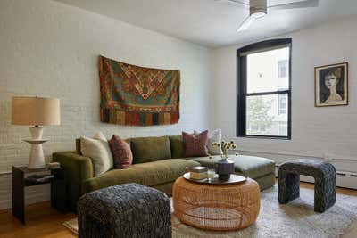  Transitional Family Home Living Room. Vanderbilt Avenue by Atelier Roux LLC.