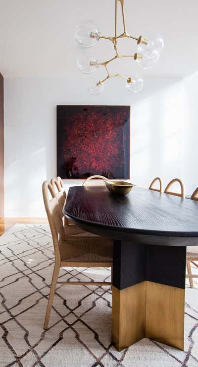  Transitional Industrial Dining Room. Henry Street by Atelier Roux LLC.