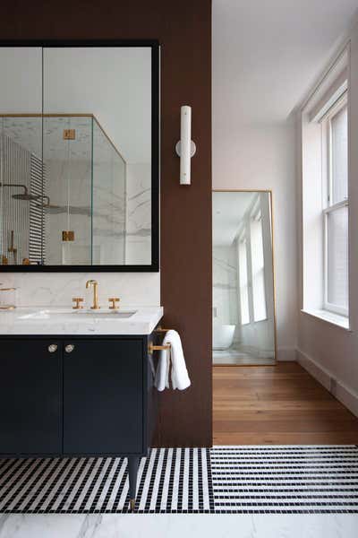  Modern Family Home Bathroom. Henry Street by Atelier Roux LLC.