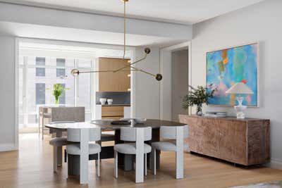  Minimalist Dining Room. Tribeca Waterfront Apartment by Workshop APD.