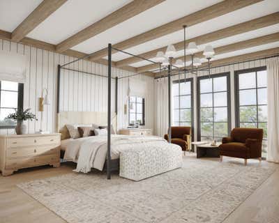  Rustic Apartment Bedroom. Round Hill Road by Atelier Roux LLC.