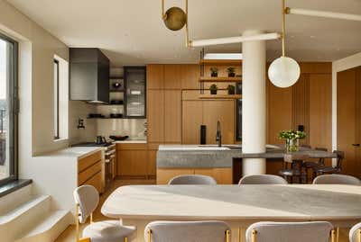  Mid-Century Modern Apartment Dining Room. Upper West Side Triplex by Workshop APD.