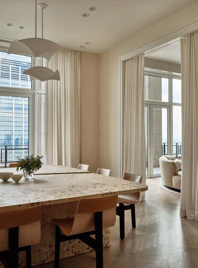  Modern Apartment Dining Room. Downtown Penthouse Duplex by Workshop APD.