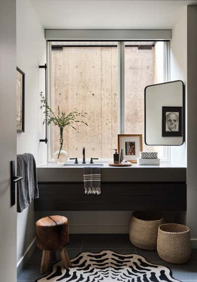  Bohemian Bathroom. UNDERSTATED SANCTUARY by Donna Mondi Interior Design.
