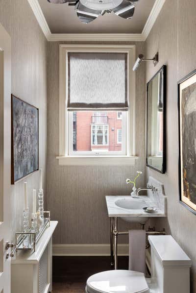  Mid-Century Modern Apartment Bathroom. TIMELESS ELEGANCE by Donna Mondi Interior Design.