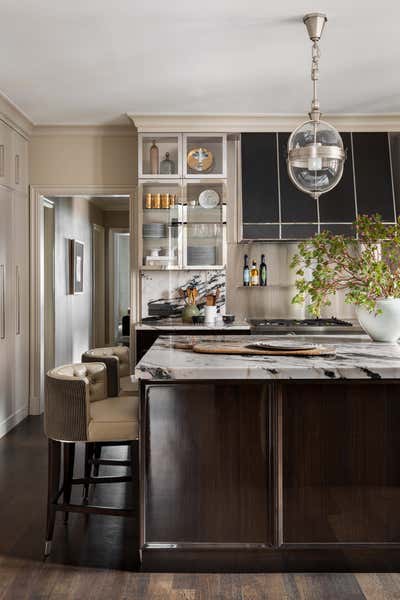  Modern Traditional Apartment Kitchen. TIMELESS ELEGANCE by Donna Mondi Interior Design.