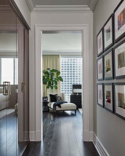 Modern Apartment Entry and Hall. SULTRY SOPHISTICATION by Donna Mondi Interior Design.