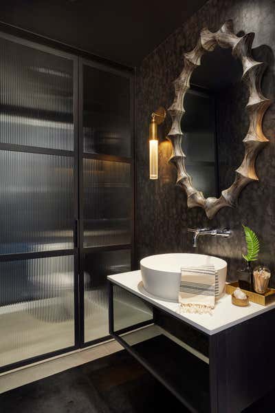  Modern Family Home Bathroom. URBAN SOPHISTICATION by Donna Mondi Interior Design.