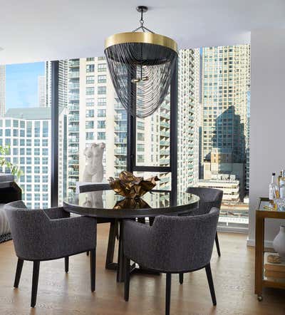 Modern Family Home Dining Room. URBAN SOPHISTICATION by Donna Mondi Interior Design.