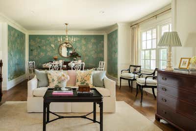  Asian Regency Family Home Living Room. Palisades by Nicole Layne Interior Atelier.